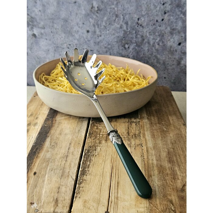 Pasta Besteckset, 3-teilig, Grün (einfarbig)