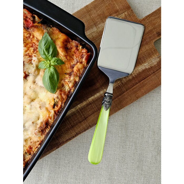 Pasta serving set, Light Green (mother-of-pearl sheen)