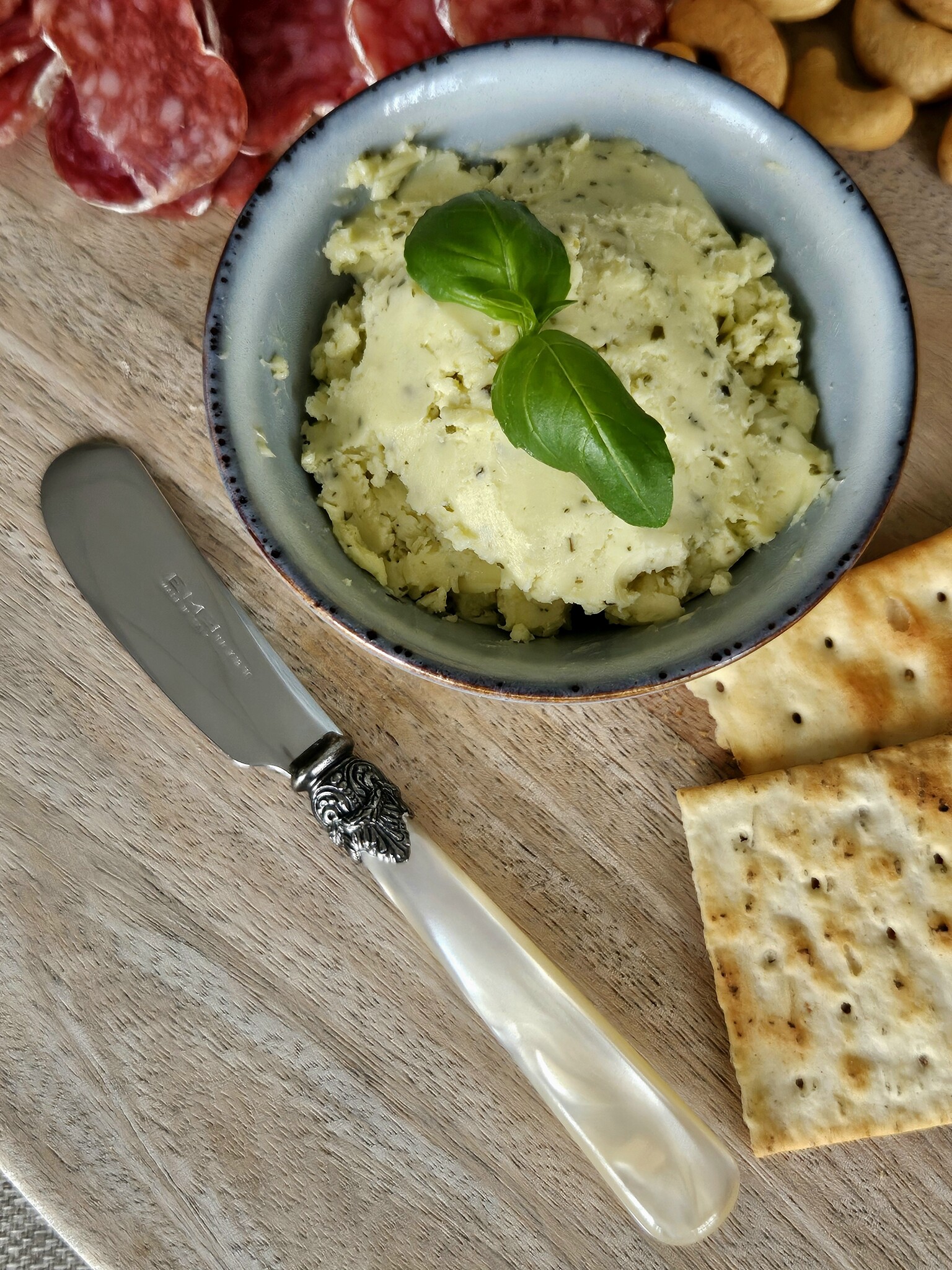 Tapas Besteckset, 4-teilig, Elfenbein (perlmutt)