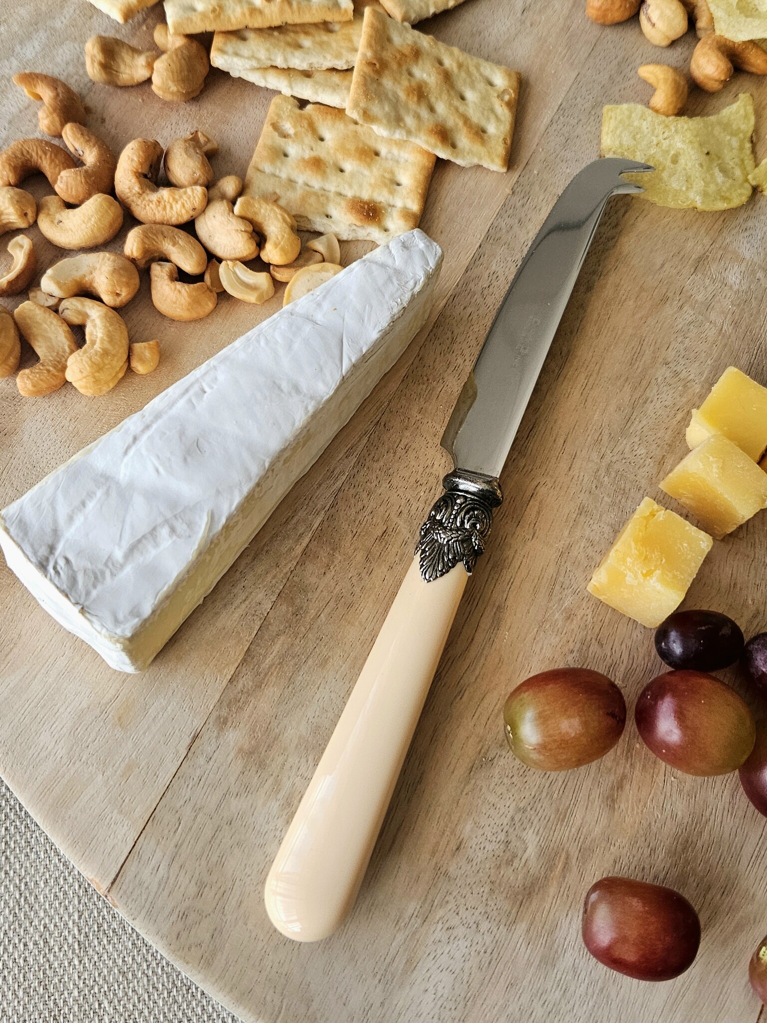 Juego de cubiertos para tapas, Marfil (liso)