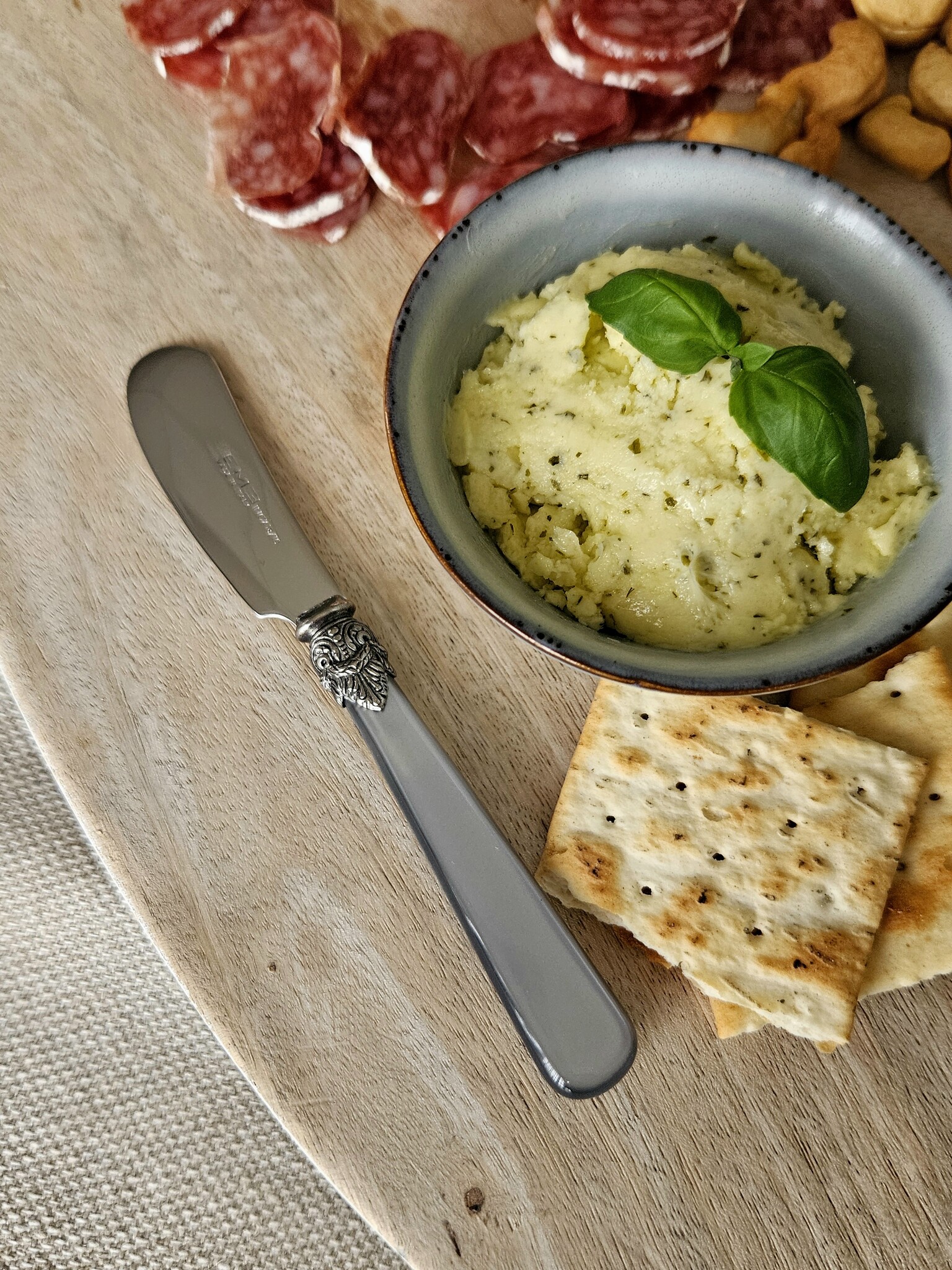 Juego de cubiertos para tapas, Gris (brillo nácar)