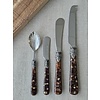Tapas serving set, Brown (turtle motif)
