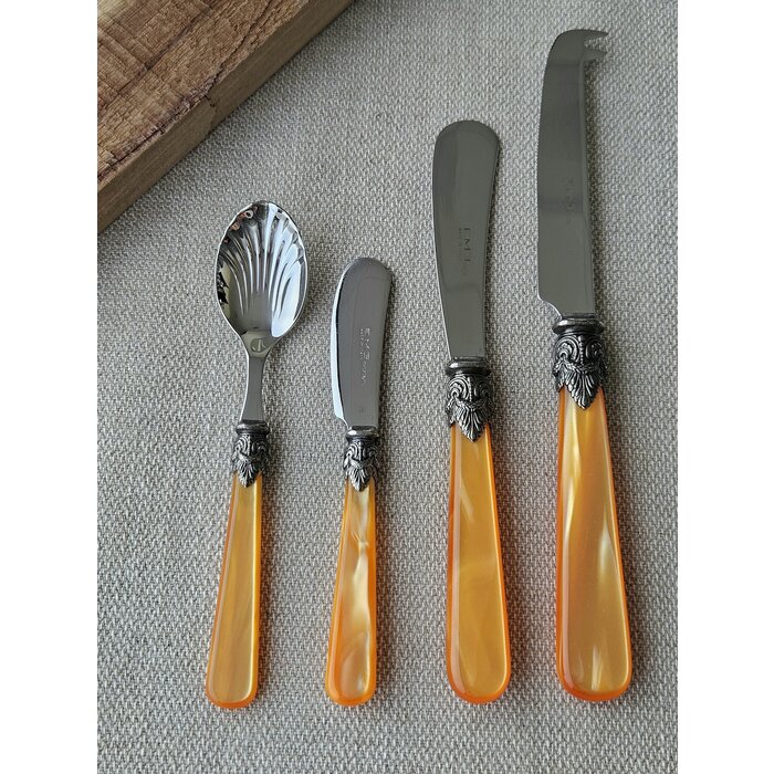 Juego de cubiertos para tapas, Naranja (brillo nácar)