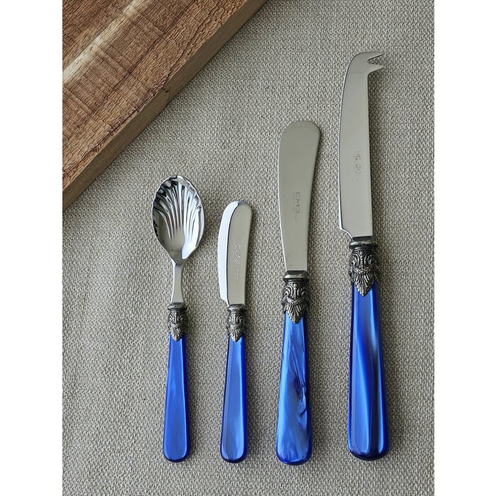 Tapas Bestekset (4-delig), Blauw (parelmoer), EME Napoleon