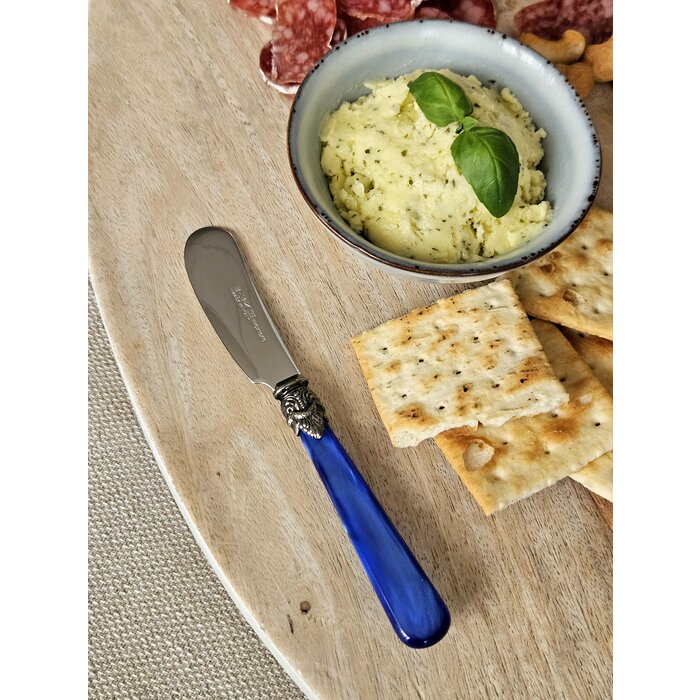 Tapasbesteckset, 4-teilig, Blau (perlmuttglanz)