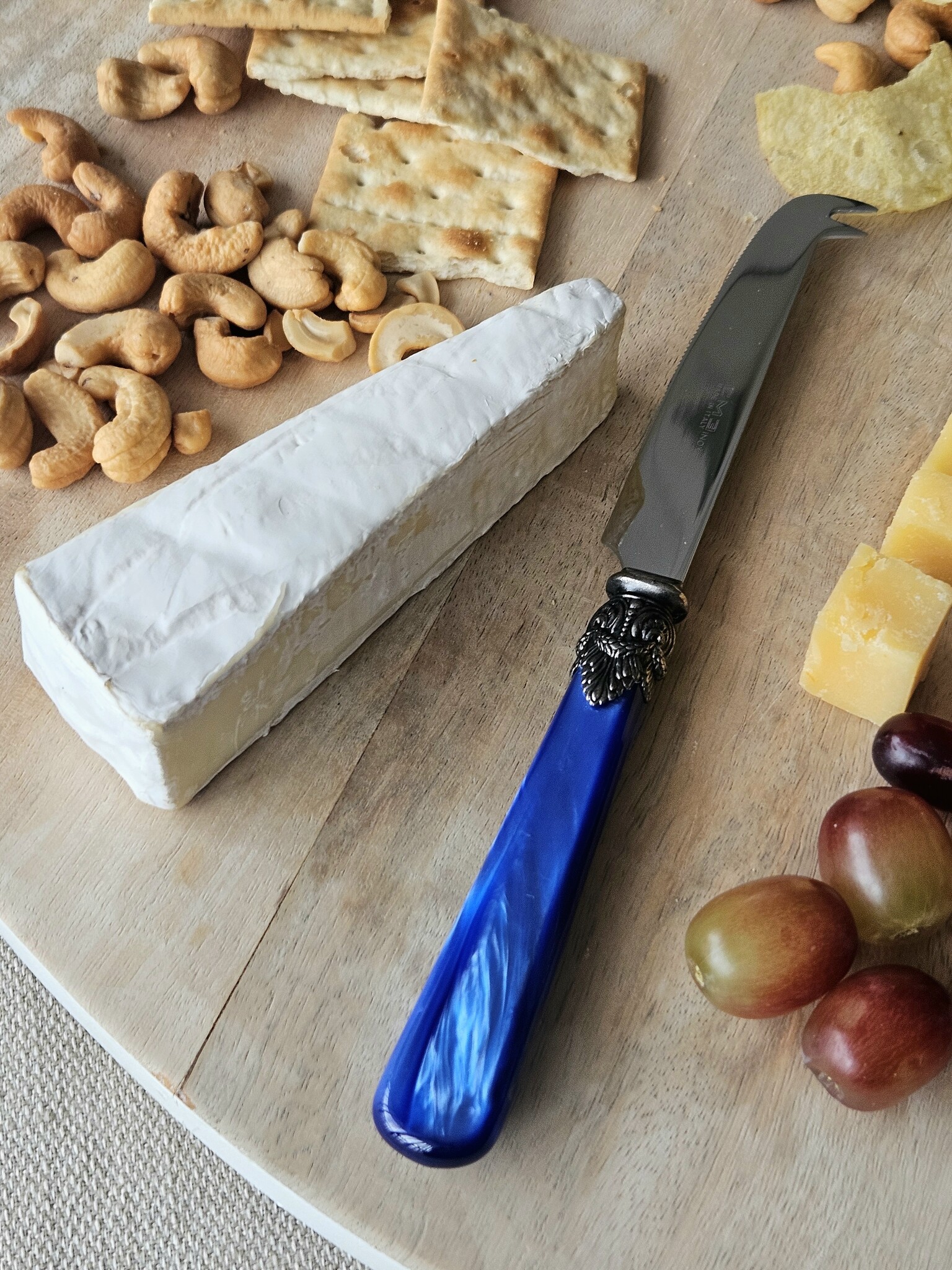 Juego de cubiertos para tapas, Azul (brillo nácar)