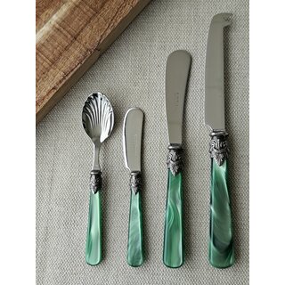 Ensemble de couverts à tapas, Vert (éclat nacré)