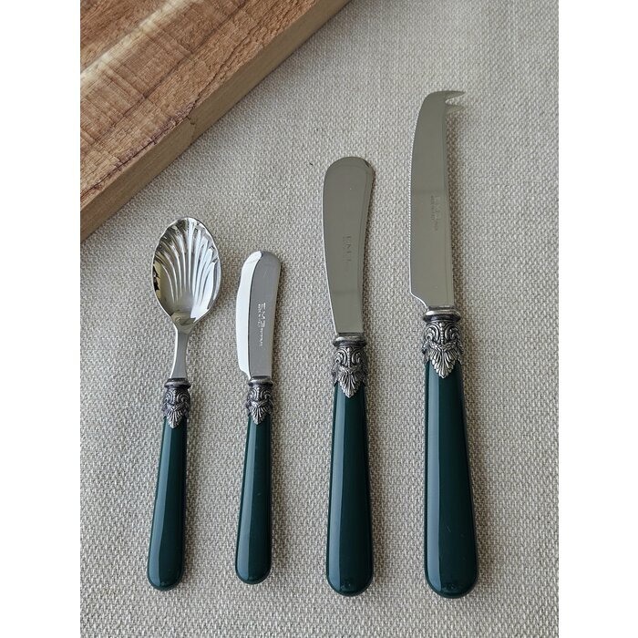 Juego de cubiertos para tapas, Verde (liso)