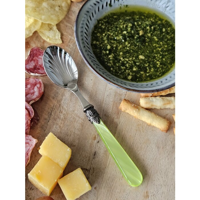 Tapasbesteckset, 4-teilig, Hellgrün (perlmuttglanz)