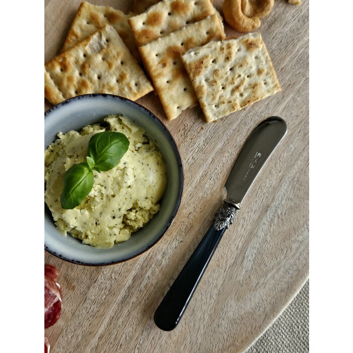 Tapasbesteckset, 4-teilig, Schwarz (perlmuttglanz)