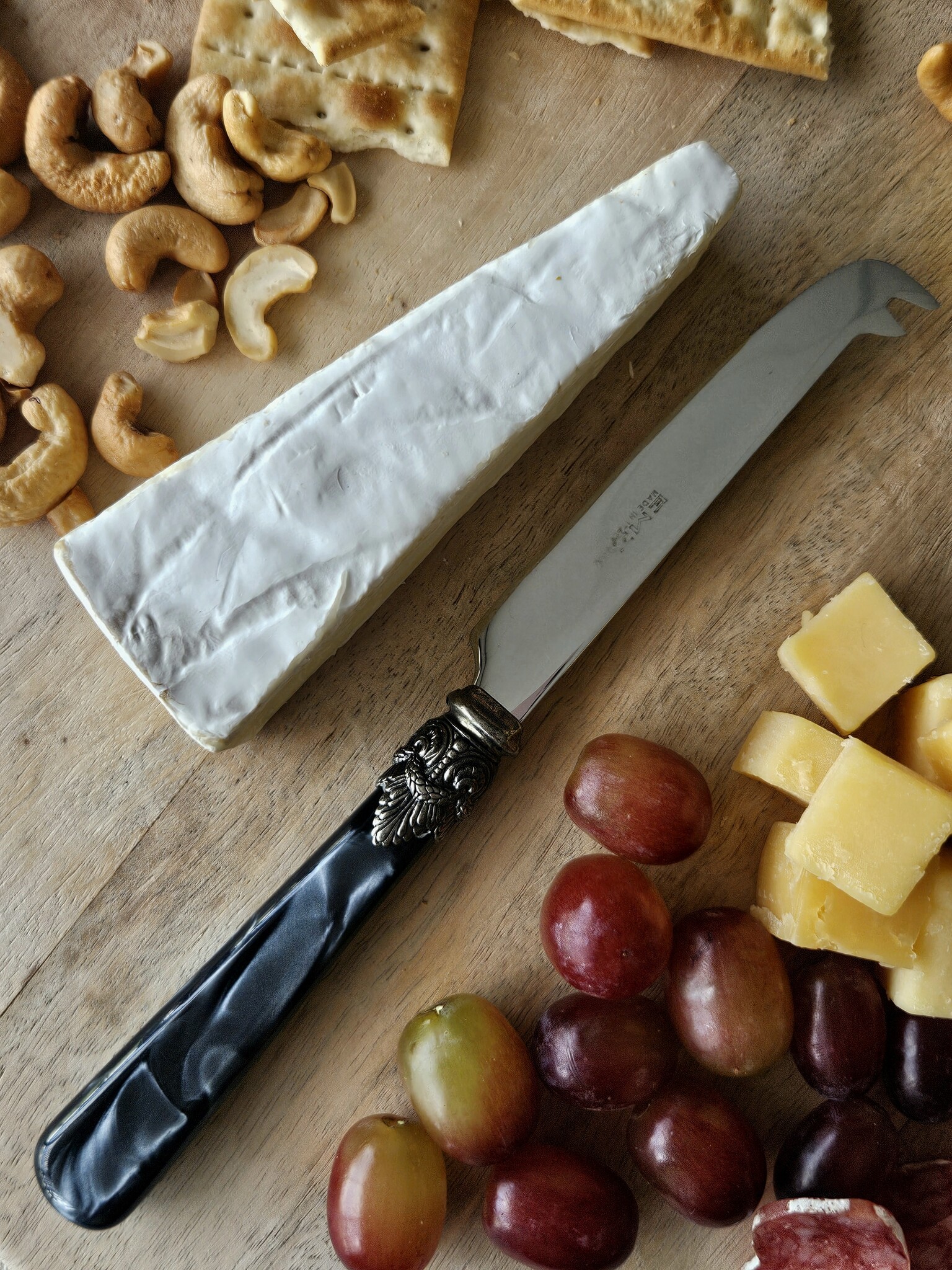 Tapas Besteckset, 4-teilig, Schwarz (perlmutt)