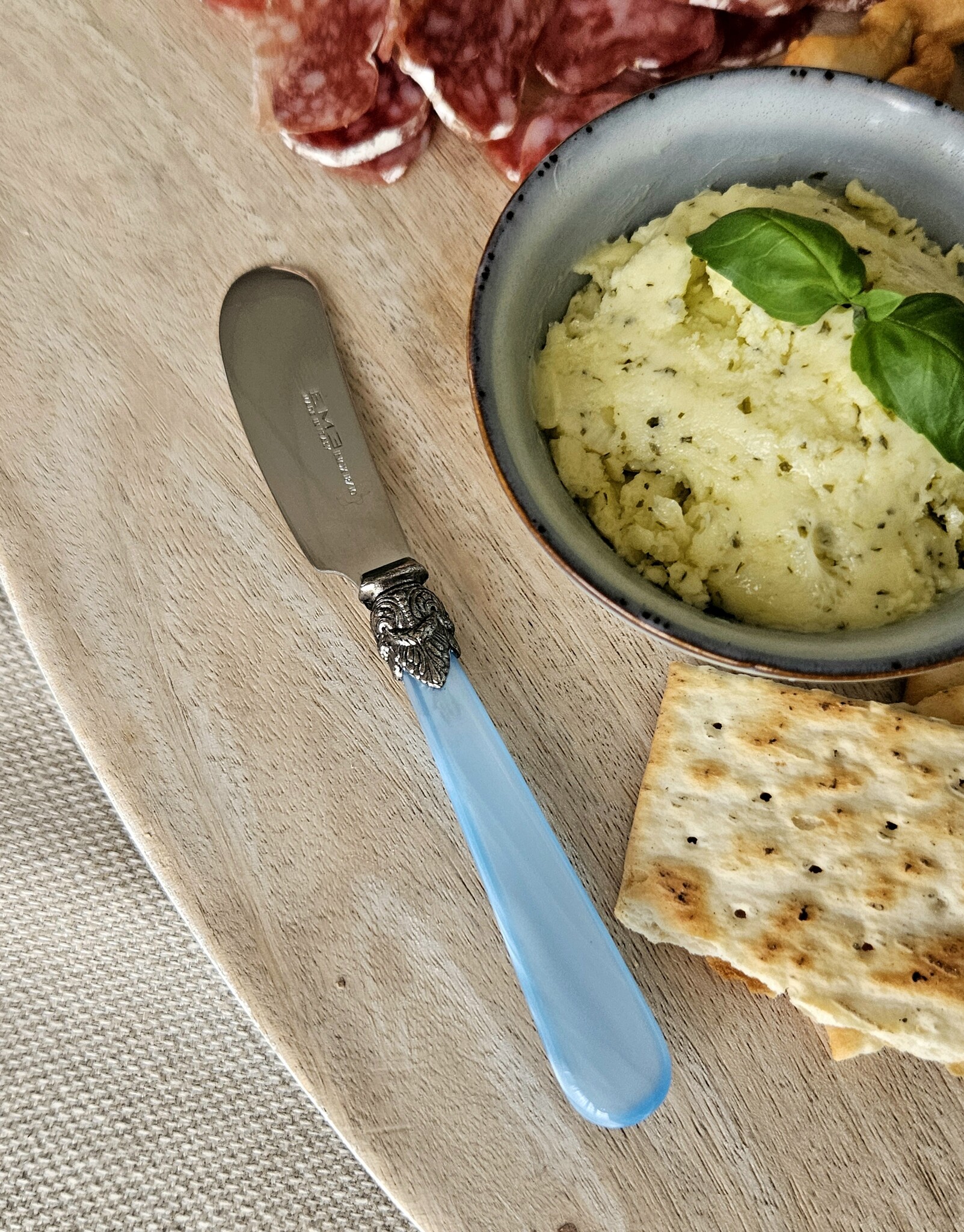Tapas serving set, Light Blue (mother-of-pearl sheen)
