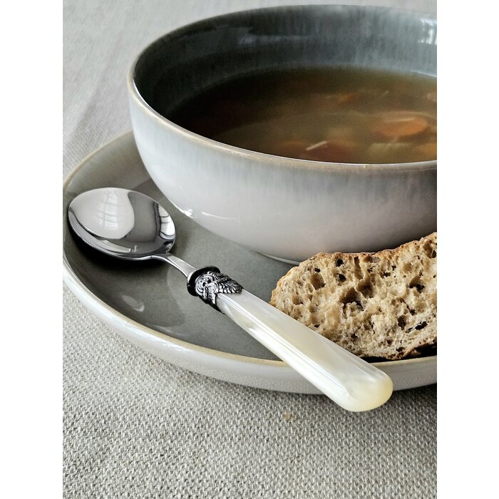 Juego de Cubiertos para Sopa (7 piezas), Marfil (brillo nácar)