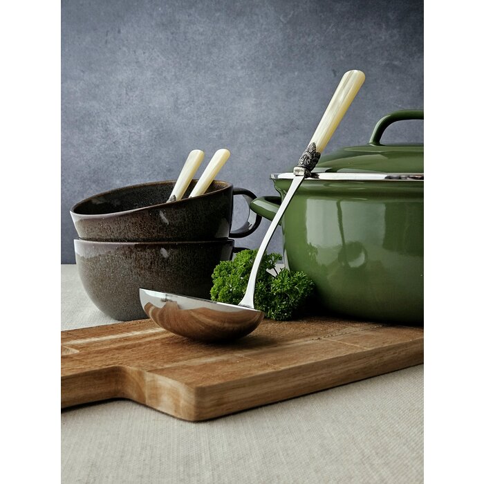 Ensemble de Couverts à Soupe (7 pièces), Ivoire (éclat nacré)