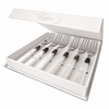 Cake forks gift set,  6-piece, white (mother-of-pearl), EME Napoleon