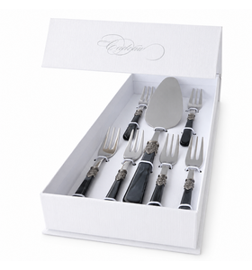 7-teiliges Kuchen-Geschenkset, Schwarz (Perlmutt)