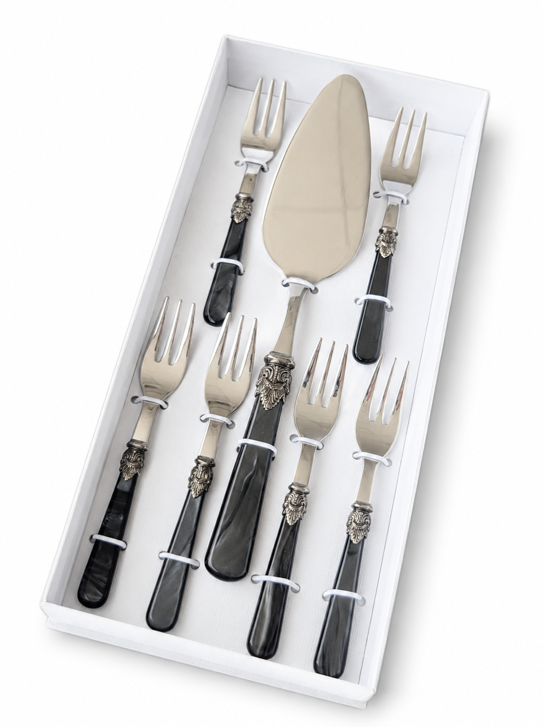 Set de regalo para tarta, negro (nácar) 7 piezas, EME Napoleon
