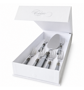 7-piece cake gift set, grey (mother-of-pearl)