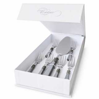 Coffret cadeau gâteau,  gris (nacré)