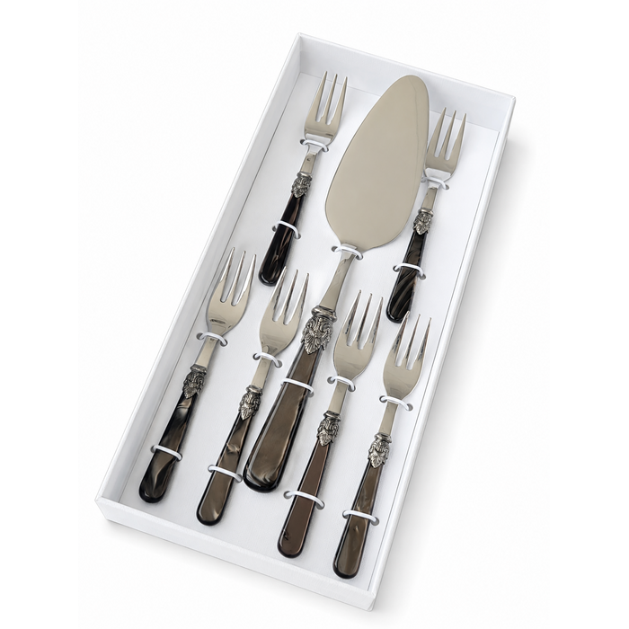 Torten-Geschenkset, braun (Perlmutt) 7-teilig, EME Napoleon