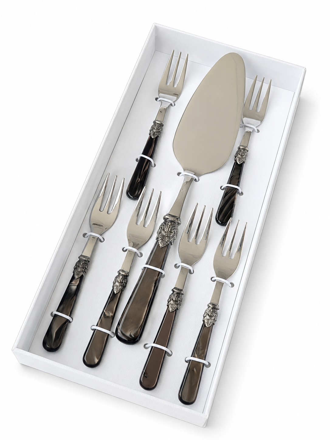 Taart cadeauset, bruin (parelmoer) 7-delig, EME Napoleon