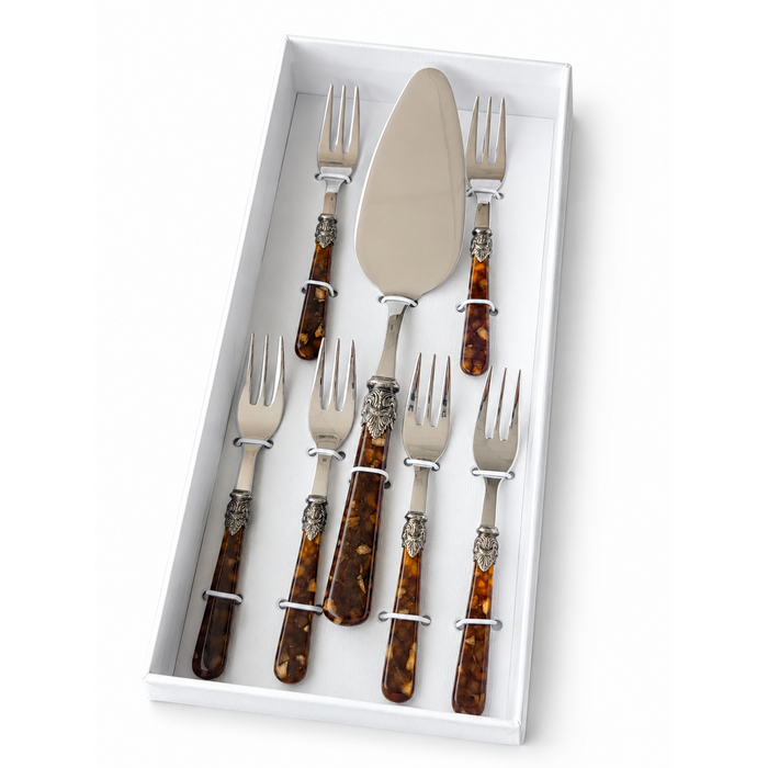 Cake gift set, brown (turtle) 7-piece, EME Napoleon