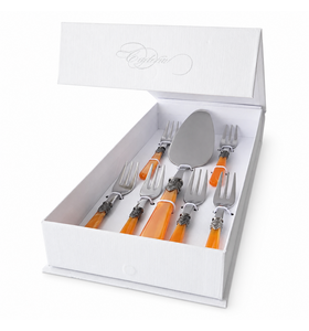 7-piece cake gift set, orange (mother-of-pearl)