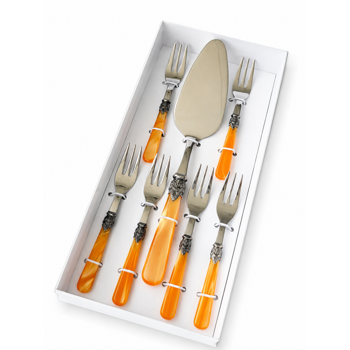 Torten-Geschenkset, orange (Perlmutt) 7-teilig, EME Napoleon