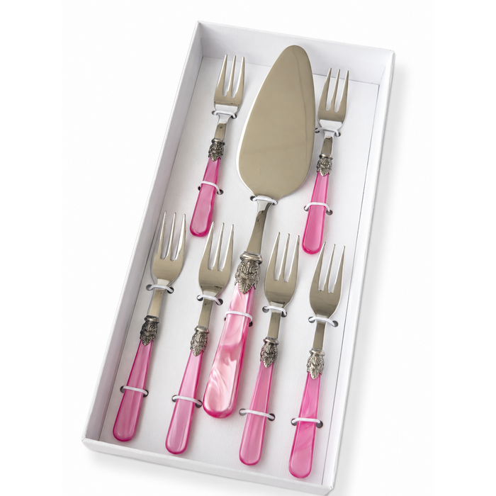 Coffret cadeau gâteau, fuchsia (nacré) 7 pièces, EME Napoleon
