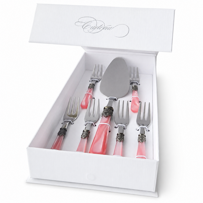 Set de regalo para tarta, rosa (nácar) 7 piezas, EME Napoleon