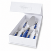 Taart cadeauset, blauw (parelmoer)