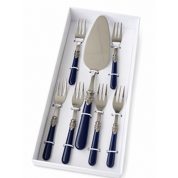 Coffret cadeau gâteau,  bleu (mat) 7 pièces, EME Napoleon