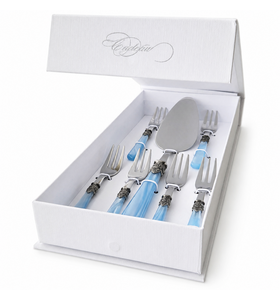 7-piece cake gift set, light blue (mother-of-pearl)