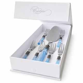 Coffret cadeau gâteau,  bleu clair (nacré)