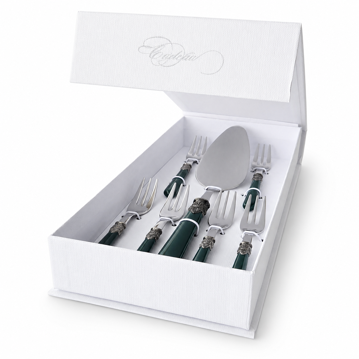 Torten-Geschenkset, grün (matt) 7-teilig, EME Napoleon