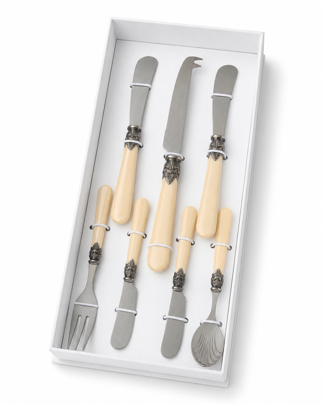 Set de regalo para tapas marfil (mate) 7 piezas, EME Napoleon