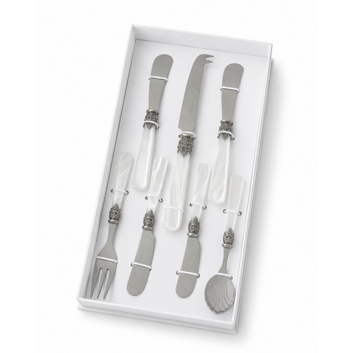 Tapas Gift Set white (Mother-of-Pearl) 7-piece, EME Napoleon