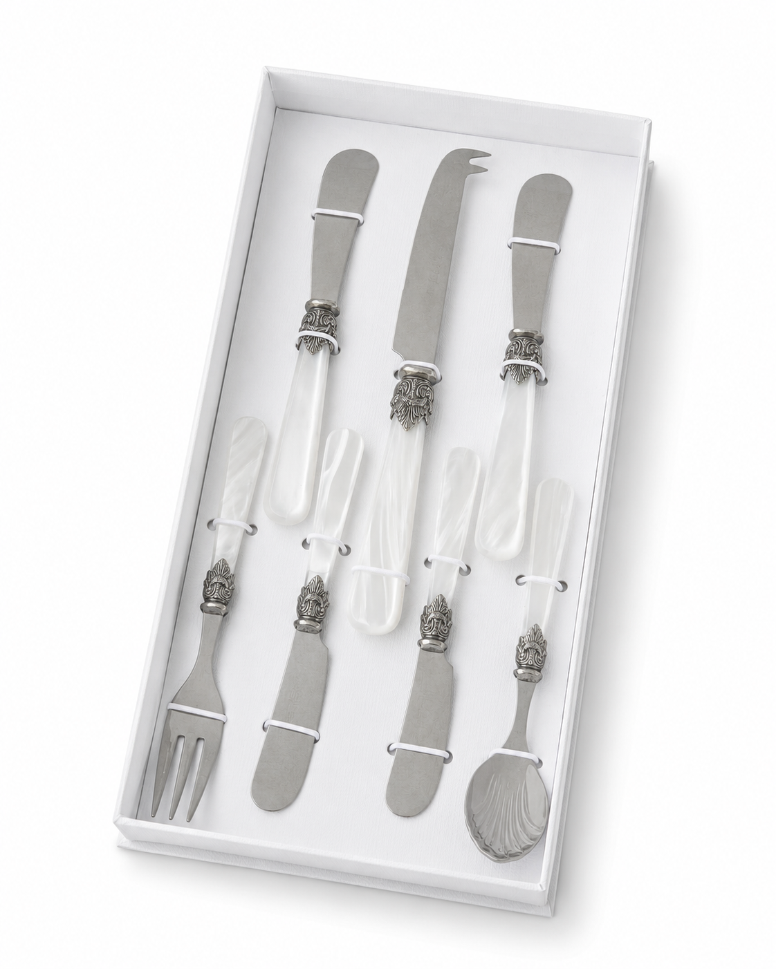 Tapas Gift Set white (Mother-of-Pearl) 7-piece, EME Napoleon