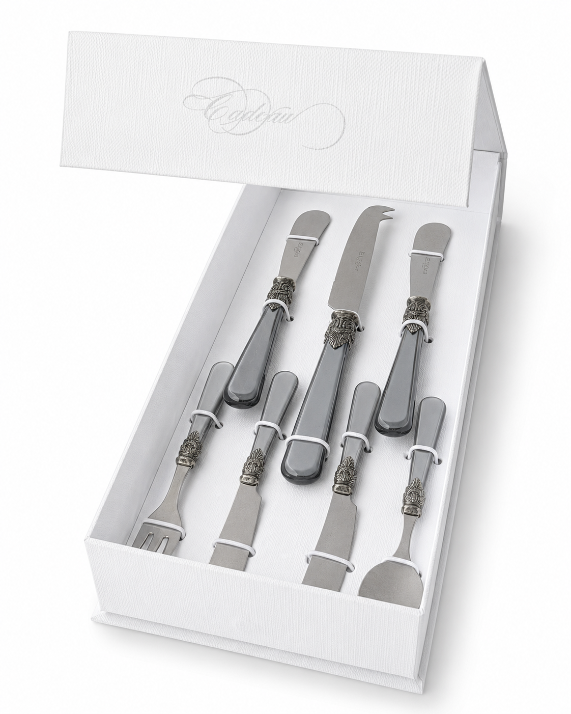 Tapas Cadeauset grijs (Parelmoer) 7-delig,  EME Napoleon