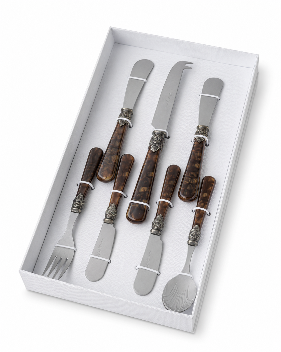 Tapas Gift Set brown (turtle) 7-piece, EME Napoleon