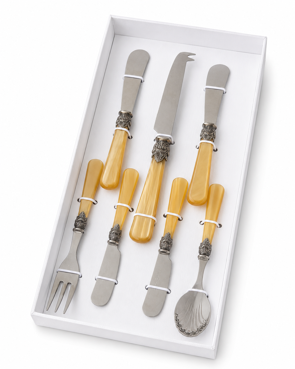 Tapas Cadeauset honing (Parelmoer) 7-delig, EME Napoleon