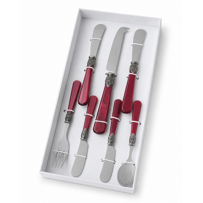 Tapas Gift Set red (Mother-of-Pearl) 7-piece, EME Napoleon