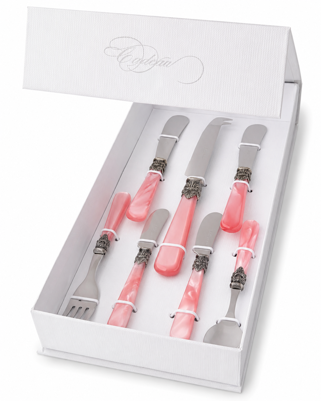 Tapas Cadeauset roze (Parelmoer) 7-delig, EME Napoleon