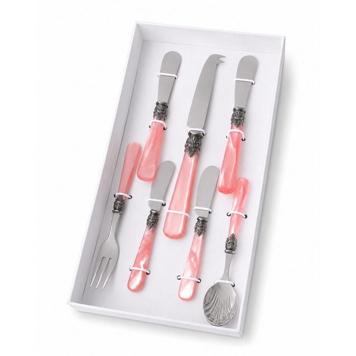Tapas Gift Set pink (Mother-of-Pearl) 7-piece, EME Napoleon
