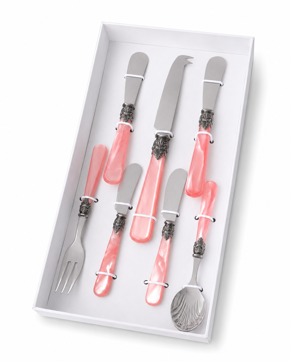 Tapas Gift Set pink (Mother-of-Pearl) 7-piece, EME Napoleon