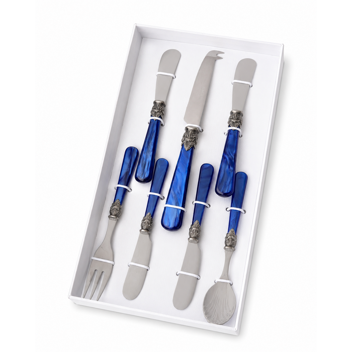 Tapas Cadeauset blauw (Parelmoer) 7-delig, EME Napoleon