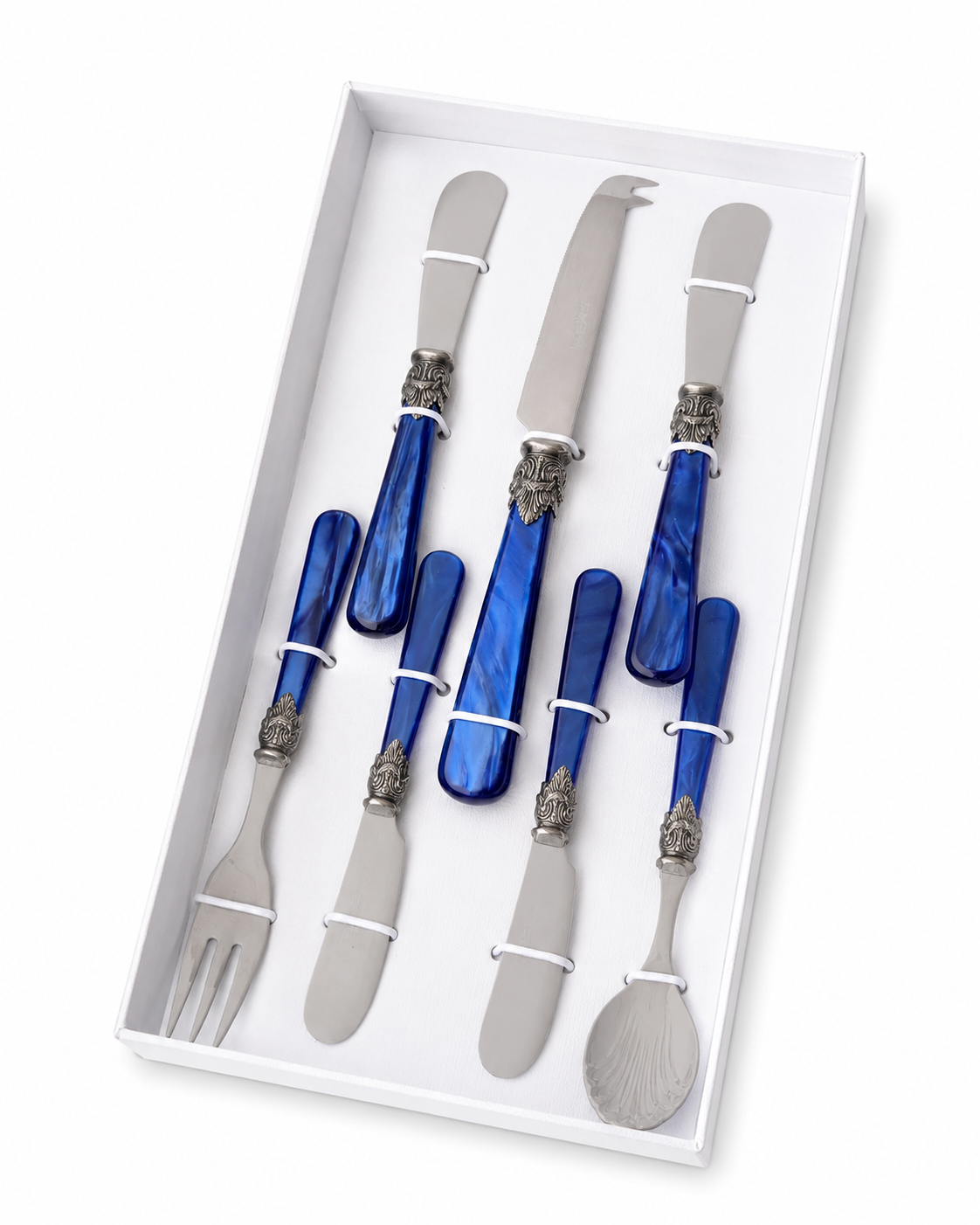 Set de regalo para tapas azul (nácar) 7 piezas, EME Napoleon