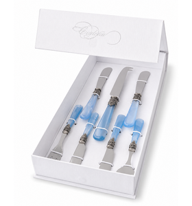 7-piece tapas gift set, light blue (mother-of-pearl)