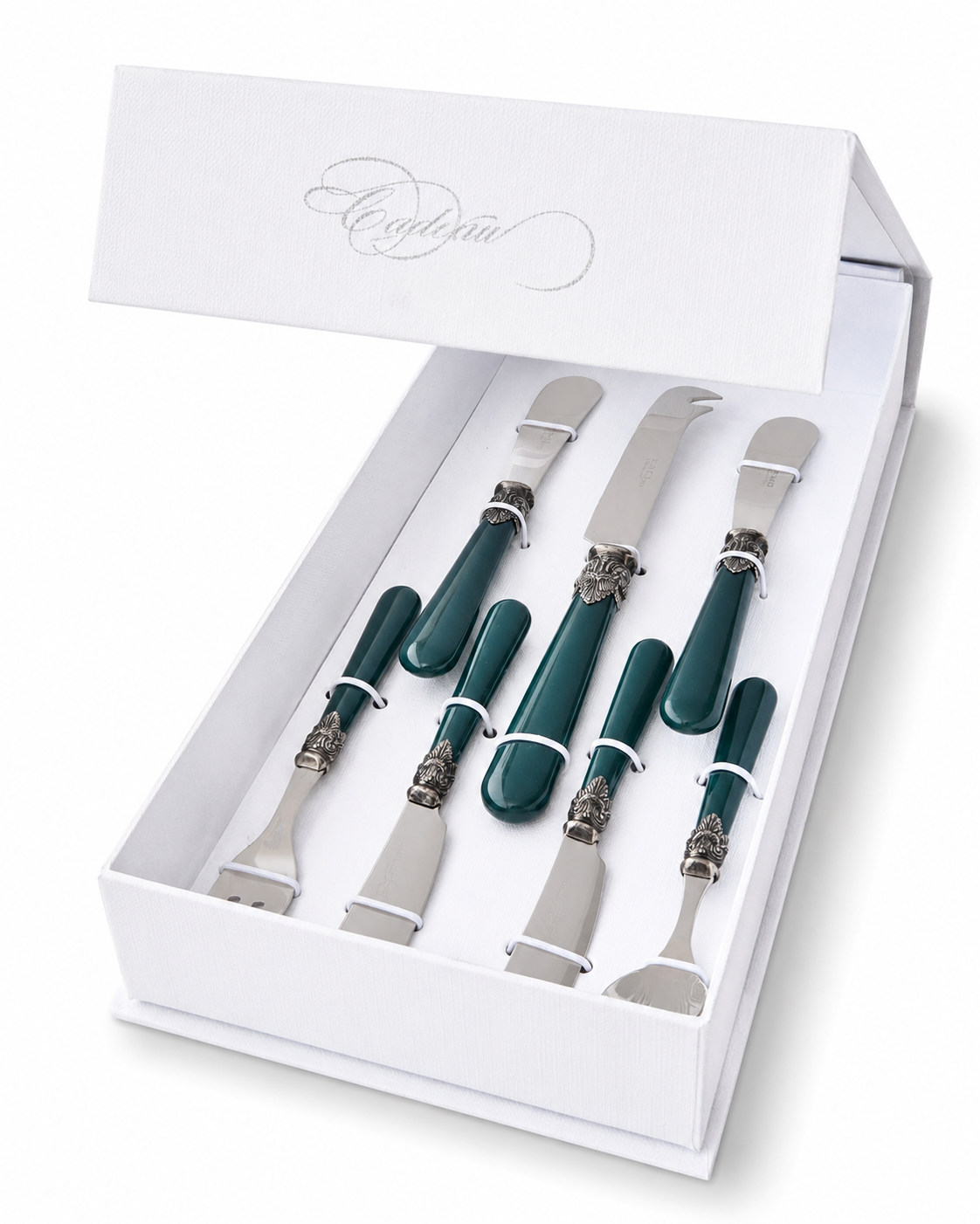 Tapas Cadeauset groen (mat) 7-delig, EME Napoleon