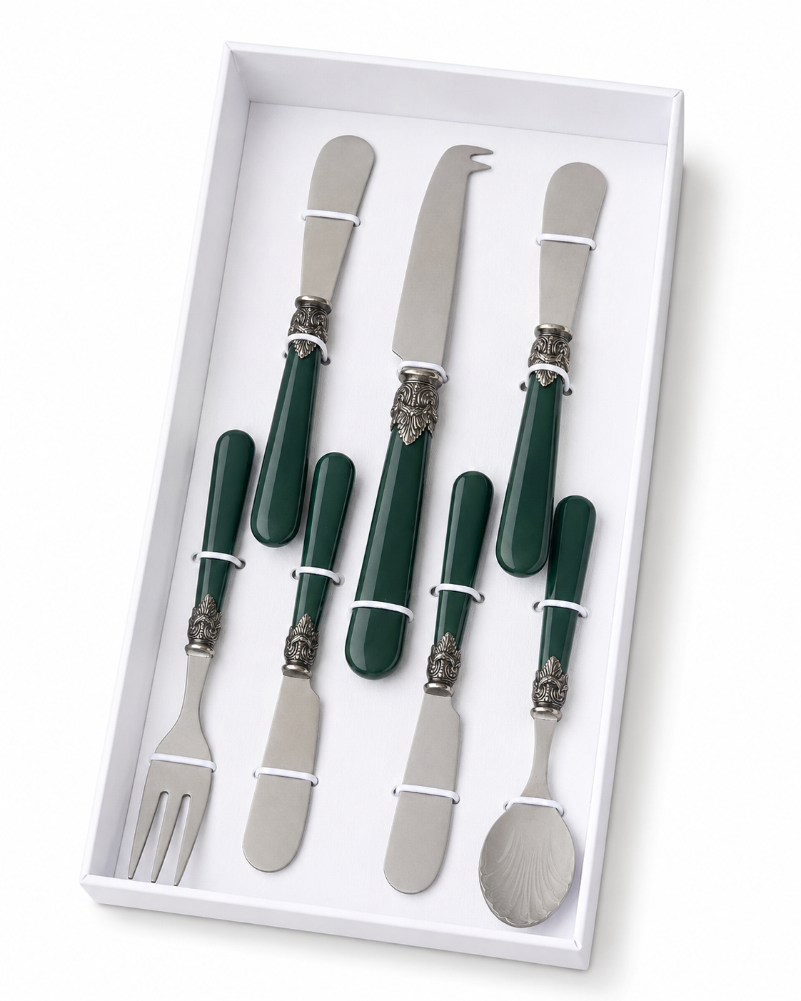 Tapas Gift Set green (matte) 7-piece, EME Napoleon